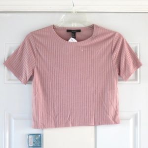 dusty pink crop top